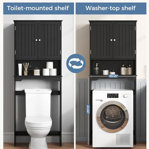 OLIXIS Over the Toilet Storage Cabinet, Bathroom Shelves - Image 7