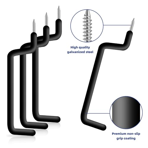 10 Pcs Ladder Hook Screw in Storage Hanger for Garage Wall - Image 8