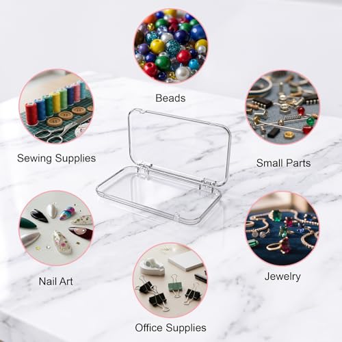 12 Pack Nail Storage Organizer Plastic Clear Box - Image 8