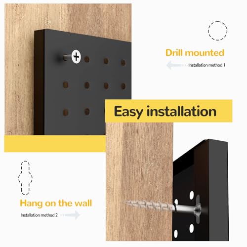 4-Pack Heavy-Duty Metal Pegboard Organizer Kit - 16"x12" - Image 8
