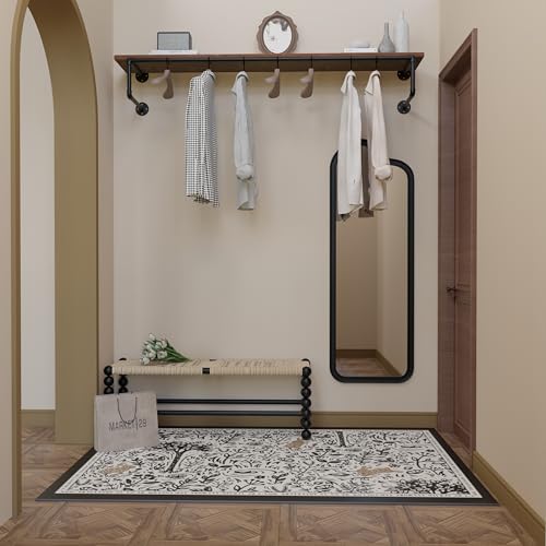 Clothes Rack 60in, Wall Mounted Garment Racks with Real - Image 7