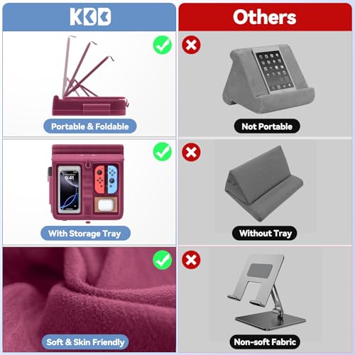 KDD Tablet Pillow Stand with Storage, Foldable iPad | All Products - Image 7