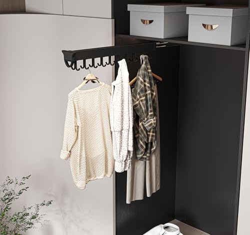 Pull-out Mop and Broom Holder with 20 Sliding Hooks - Image 8