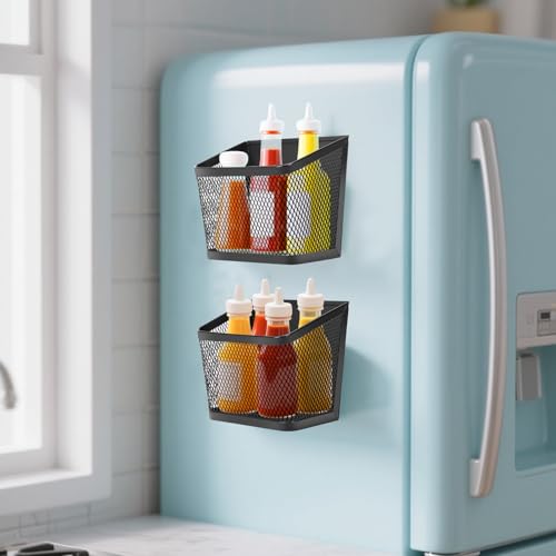 2 Pack Magnetic Spice Rack for Refrigerator and Oven - Image 7