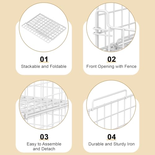 4-Tier Stackable Closet Organizers and Storage Basket - Image 8