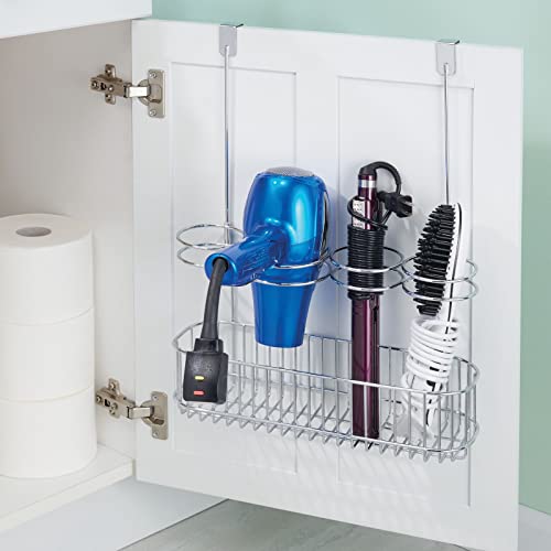mDesign Metal Bathroom Storage Tool Organizer Accessory - Image 7
