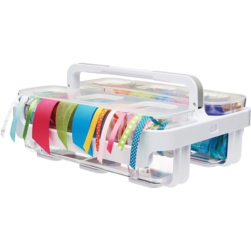 Deflecto Ribbon Dispenser, Clear Plastic, 13.3" x 4.2" x 4.4" - Image 8