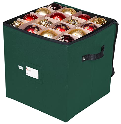 Christmas Ornament Storage Box, 4 Individual Trays Xmas - Image 7