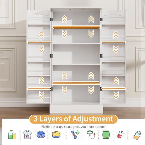 47" Dog Food Storage Cabinet with Flat Panel Doors - Image 8