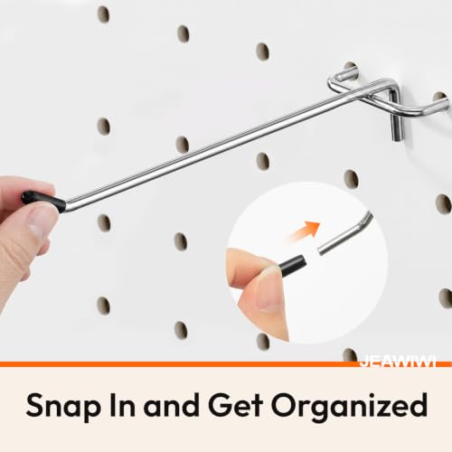 50 Pcs Metal Pegboard Hooks, 8 Inch, Fit 1/8 in Peg Board - Image 8