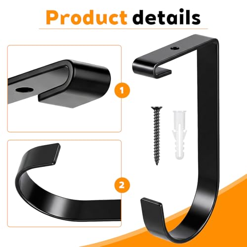 4 Pack Bike Hooks for Garage Ceiling, Overhead Garage | Garage Storage - Image 8