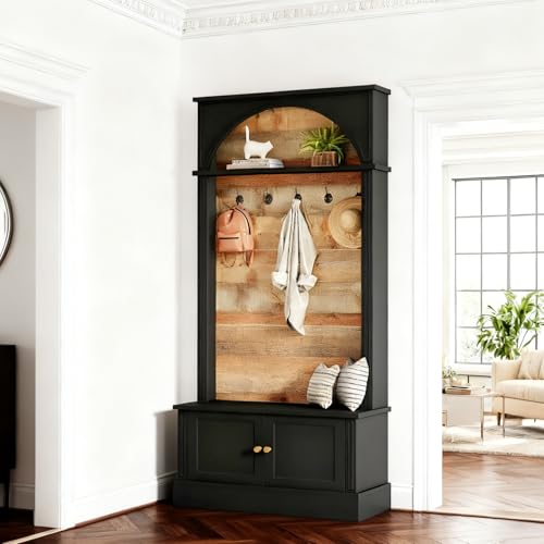 Tribesigns 70.86" Hall Tree with Storage Bench, 4-in-1 - Image 7