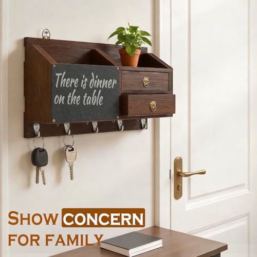 Key and Mail Holder Organizer Wall Mounted for Entryway - Image 8