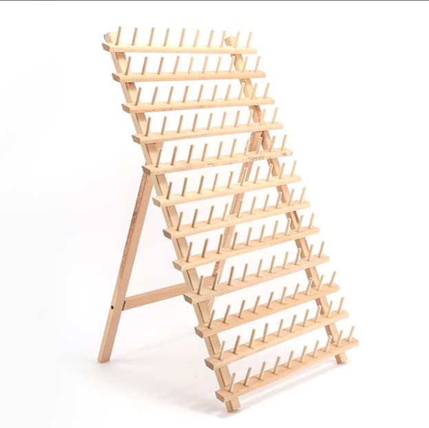 120-Spools Wooden Thread Holder Sewing and Embroidery Rack - Image 4