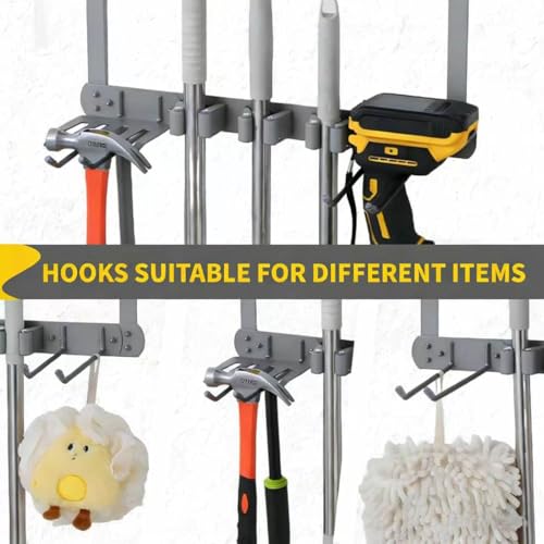 Over Door Tool Organizer, Heavy Duty Utility Rack with 3 Slots - Image 7