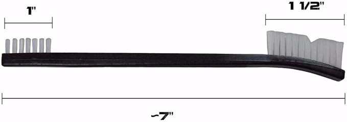 (3 pc) Type-III 7" Black Double Sided Nylon Weapon Cleaning Brush