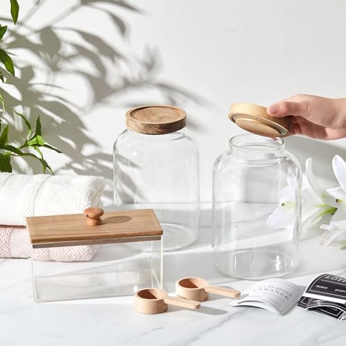 2 Pcs Half Gallon Glass Laundry Storage Containers Jars - Image 7