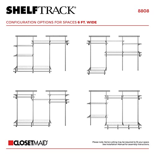 ClosetMaid ShelfTrack Wire Closet Organizer System | Home Organization - Image 7