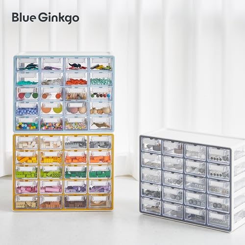Blue Ginkgo 20-Drawer Storage Cabinet Organizer, Grey - Image 8