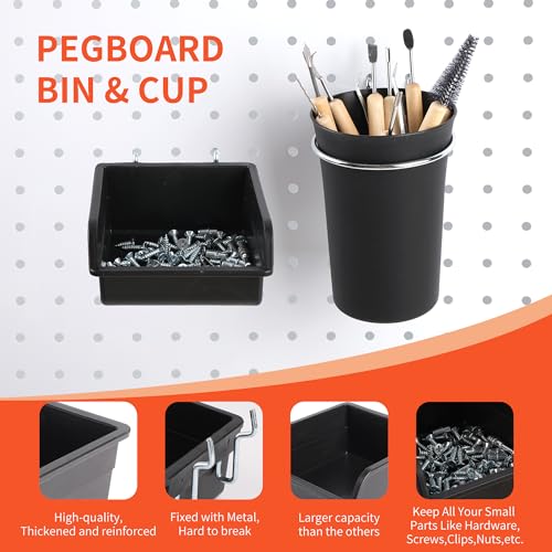 240PCS Pegboard Hooks Assortment, Pegboard Accessories - Image 7