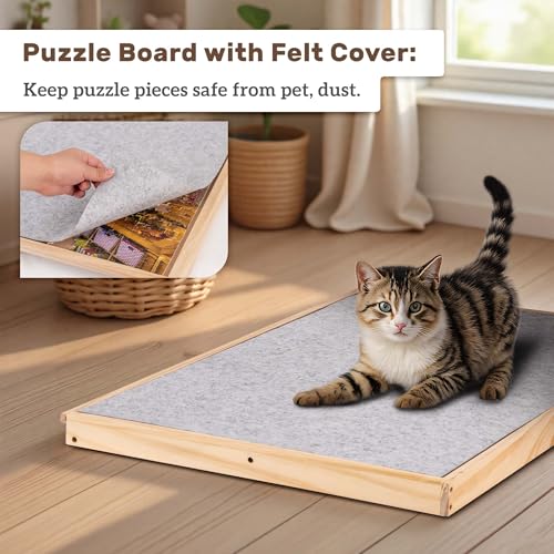 Lavievert 1000 Piece Tilting Jigsaw Puzzle Board | Home Organization - Image 7