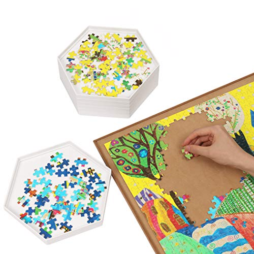 Becko US 8 Puzzle Sorting Trays with Clear Lid, Puzzle - Image 7