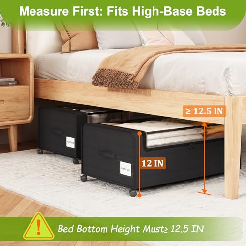 Webetop Under Bed Storage Containers with Wheels, Clear Lid - Image 7