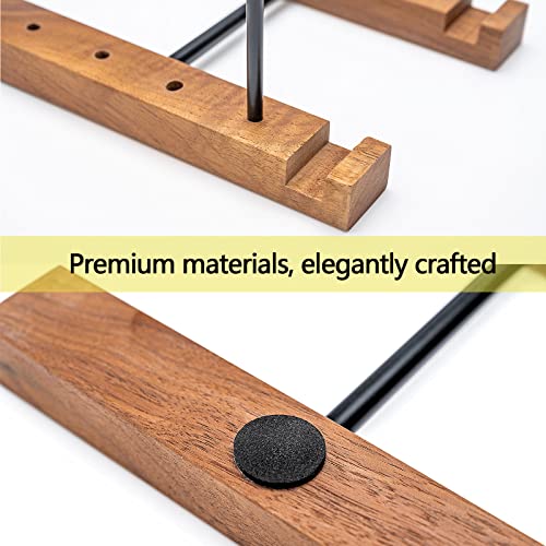 Thsaot Vinyl Record Storage Holder - Solid Black Walnut - Image 7
