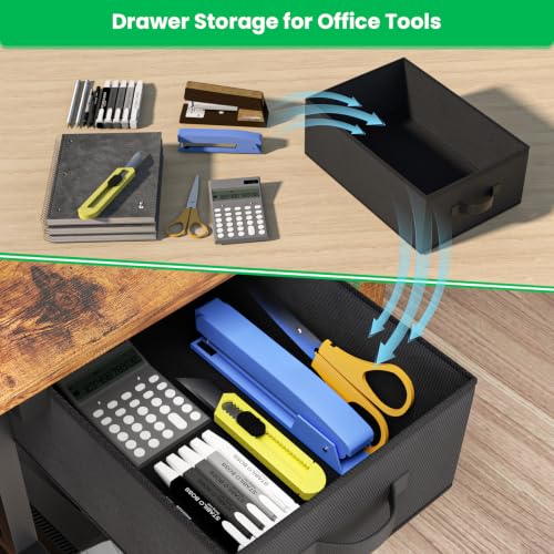 XL Printer Stand with Storage Drawer, 3 Tier Printer Table - Image 7