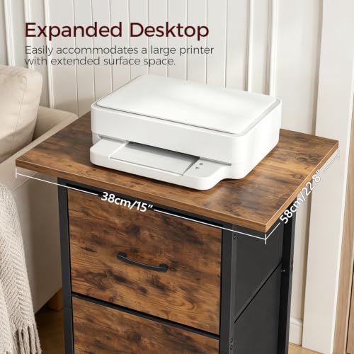 MAHANCRIS 2 Drawer File Cabinet, Vertical Filing Cabinet - Image 8