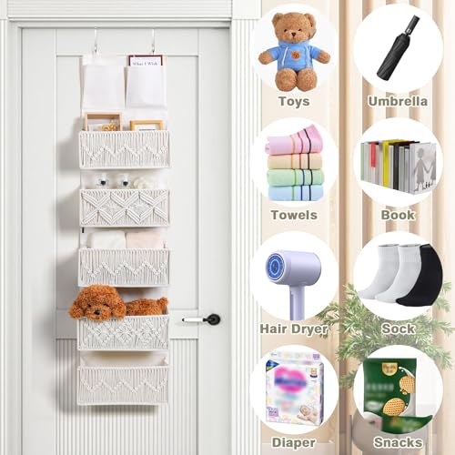ANTIS'S HOME Over the Door Organizer Macrame Boho Nu | All Products - Image 8