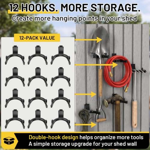 12 Pcs Tool Hook Lifetime Shed for Electric Hand Gardening Tools - Image 7