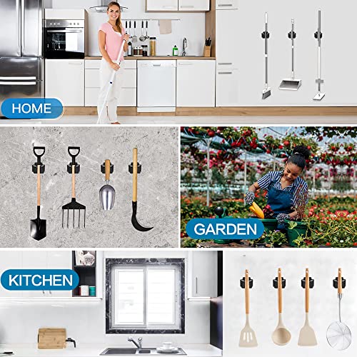 JAMEND CLXP 24PCS Broom and Mop Holder, Heavy Duty Garden - Image 8