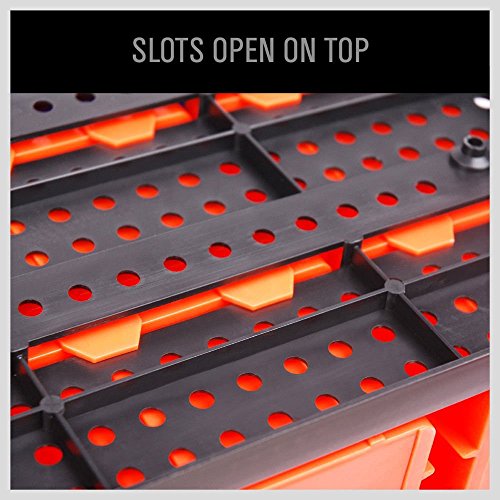 HORUSDY Wall Mounted Storage Bins Parts Rack 30PC | Home Organization - Image 8