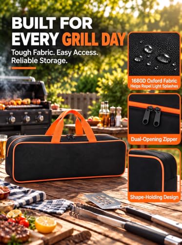 2 Pack BBQ Tool Storage Bags, 24 x 8 x 8 Inch - Image 8