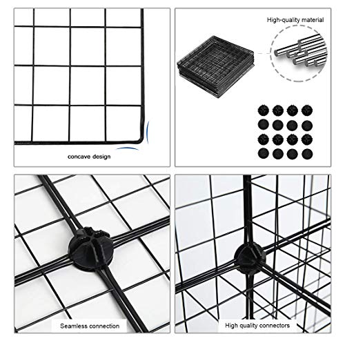 C&AHOME Wire Cube Storage, 16 Cubes Organizer Metal C - Image 8
