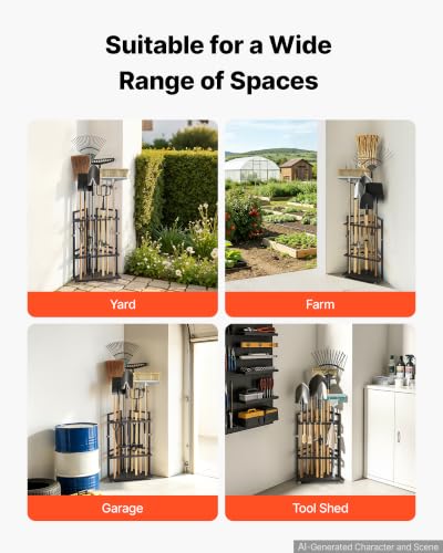 VEVOR Garden Tool Organizer for Corner, 17 Slots - Image 8
