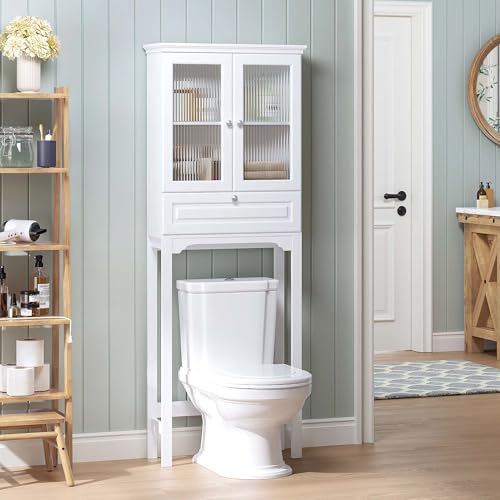 Spirich Over the Toilet Storage Cabinet with Moru Glass - Image 7