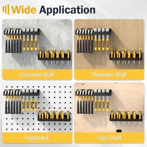 Heavy Duty Hammer and Screwdriver Organizer Wall Mount, 2-Piece - Image 8