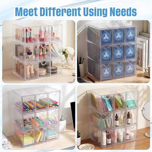 3 Pack Trading Card Storage Box, 3600 Count Acrylic Cards Box - Image 7