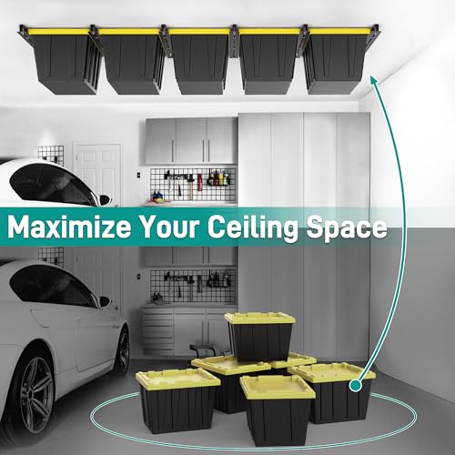 Ceiling Storage Rack, Heavy Duty Overhead Garage Storage Rack - Image 8