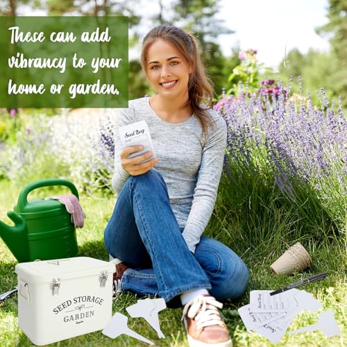 Maitys Seed Storage Container Box with Lid, Stylish - Image 7
