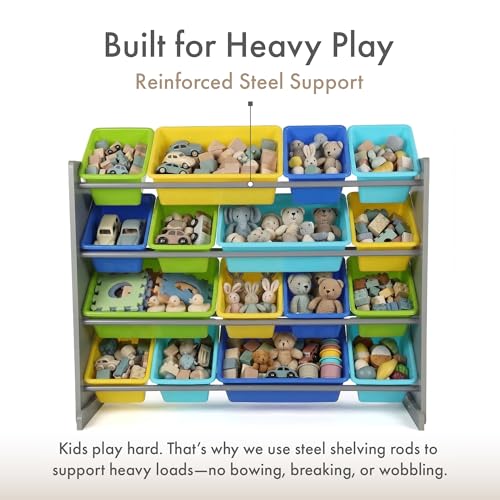 Humble Crew Kids Toy Organizer with 16 Bins, 4 Tier - Image 7