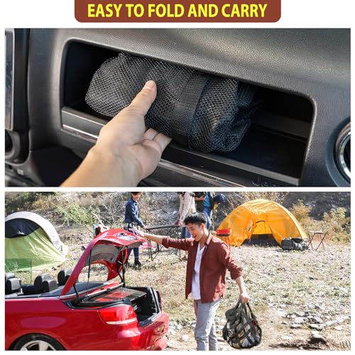 Car Ceiling Cargo Net, 35.4" x 23.6" Double Layer Overhead - Image 8