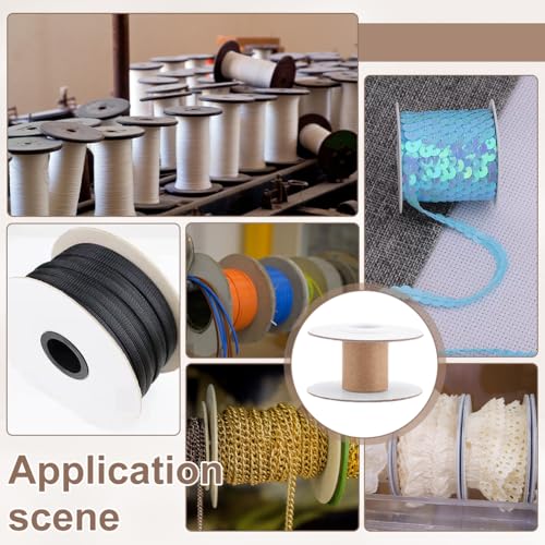 PH PandaHall 30 Sets Empty Paper Thread Spools, White - Image 6