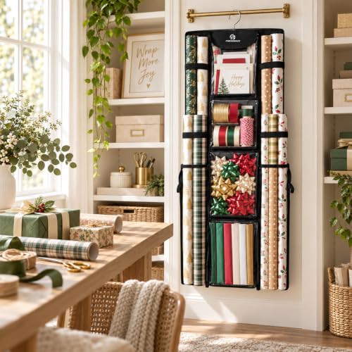 Freegrace Hanging Gift Wrap Organizer - Wrapping Paper - Image 8