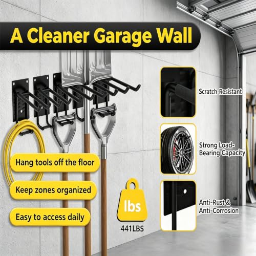 Garage Wall Organizer-Garden Tool Rack Wall Mount - Image 8