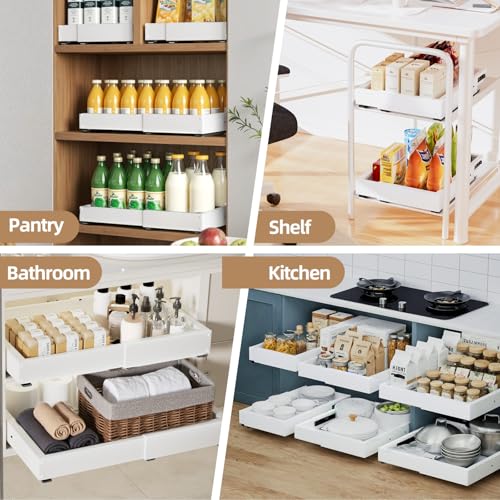 Expandable Pull Out Cabinet Organizer, Adjustable Width - Image 7