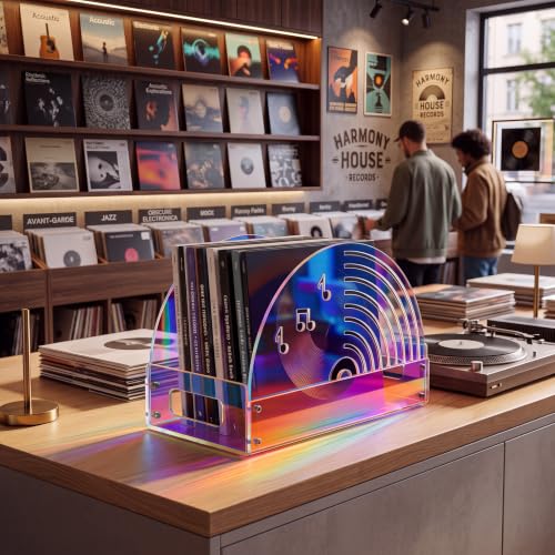 Xuhal Laser Acrylic Vinyl Record Holder, Vinyl Record - Image 7