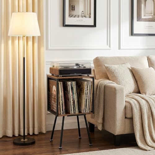Record Player Stand with Storage Holds 100+ Vinyl Records - Image 7